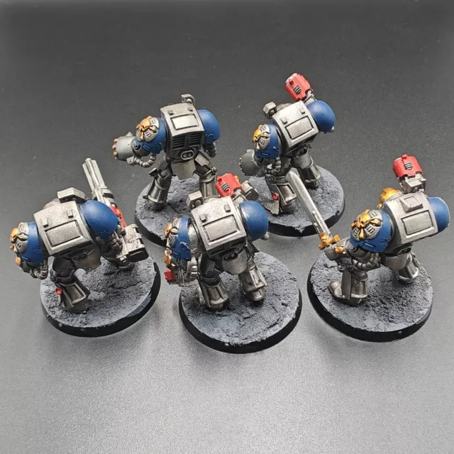 Warhammer 40K Space Marines Ultramarines Terminators Squadron Painted 3