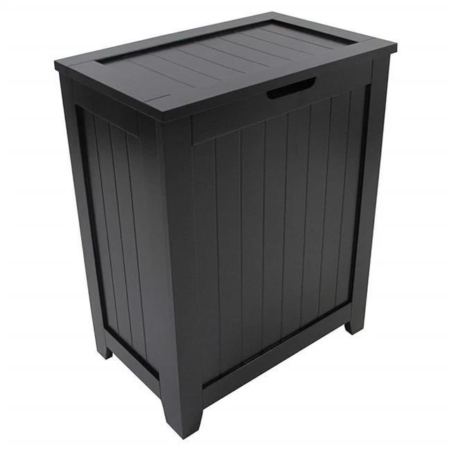 Redmon 5220BK Contemporary Country Laundry Hamper  Black