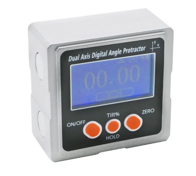 DUAL AXIS DIGITAL Angle Protractor Inclinometer Bevel Box Electric