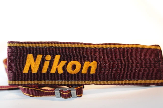 Nikon AN-6 marrón ancho clásico correa de hombro hebillas metálicas para F3 FM2n F
