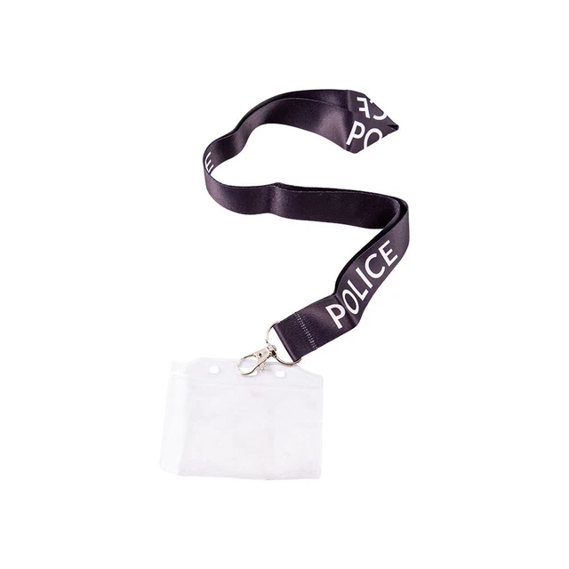 Police Cordoncino Con Id Supporto Adulti Police Ufficiale Accessorio Vestito