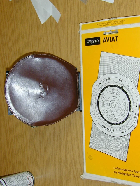 Vintage German  Aristo Aviat Navigation Computer, Set Of Two