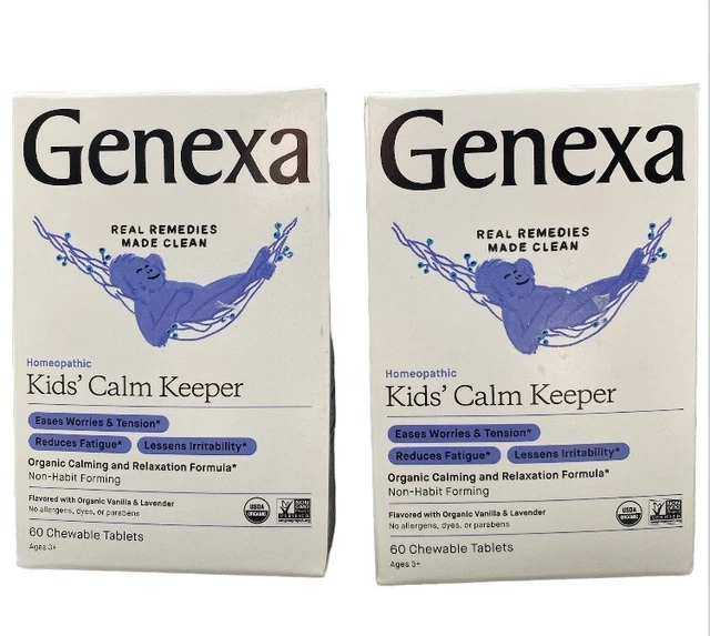 DOS vainilla y lavanda calmante y relajante para niños Genexa 60 pestañas