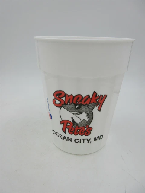 VINTAGE SNEAKY PETE'S / Hooper's Crab House Ocean City, MD plastic beer Cup $16.99 - PicClick