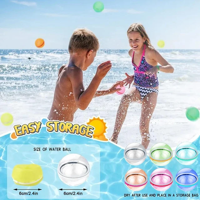 Reusable Water Balloons Refillable Water Balloon Quick Sealingxp// Fill Z7X5