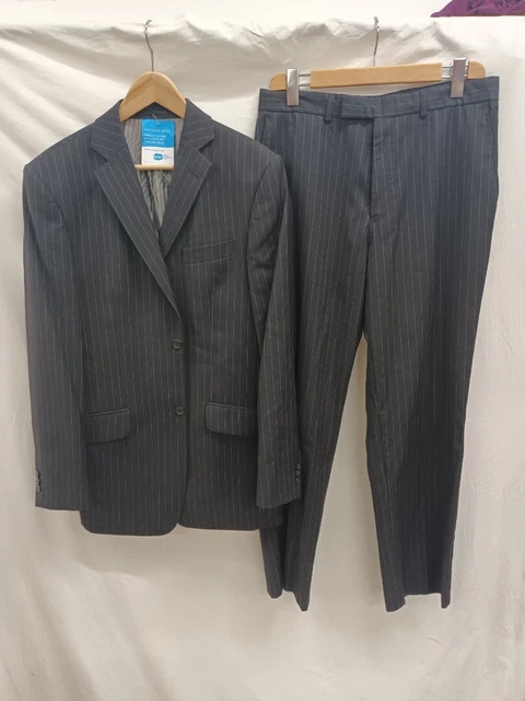 Abito 2 pezzi Ben Sherman, nero, lungo 40"", 34"" L, 31,5"" gamba interna, lana.