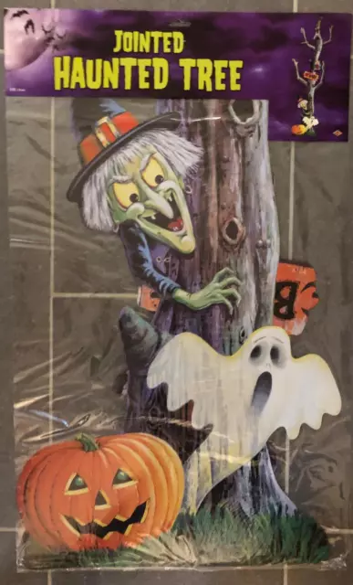 Beistle 6 Ft Jointed Haunted Tree Vintage Halloween Decoration NOS Sealed 1993