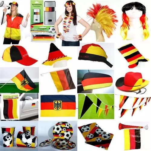 Diverse Fanartikel Deutschland Fußball WM EM Kleidung Hüte Mützen  Accessoires