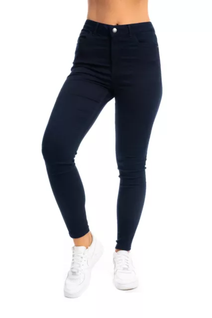 Womens Ex Evans High Waist Jeans Ladies Straight Denim Pants Size 14-32