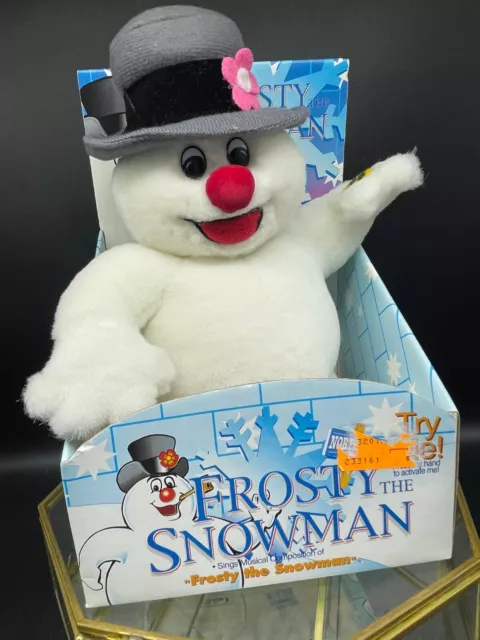 GEMMY, Frosty the Snowman, Singing/Musical Plush Figurine, NIB, **SEE VIDEO**