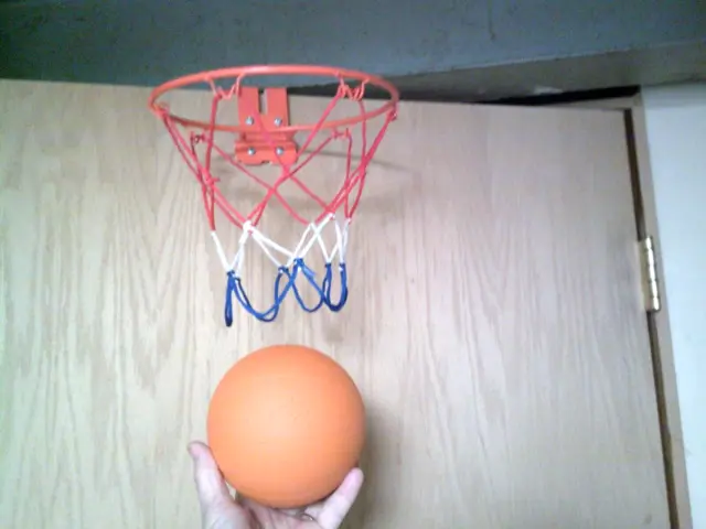 Over the Door Basketball Hoop 9 inch Allay Steel with Nerf Ball