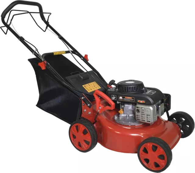 Self Propelled 124.4Cc 19" Inch Petrol Lawnmower Mower