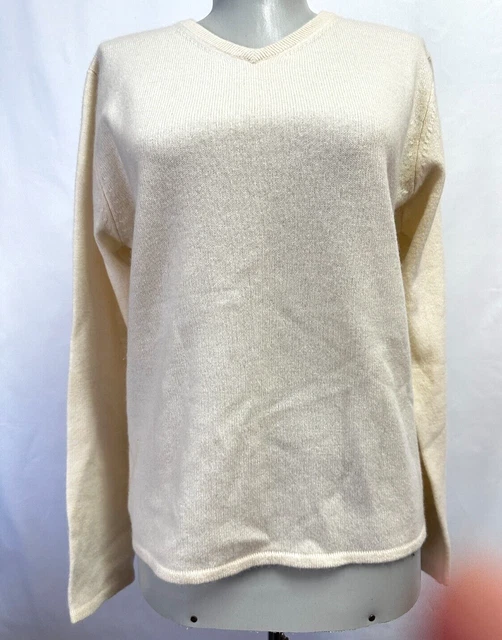 Samantha Taylor Tan 100% Cashmere Pullover Sweater Womens size M