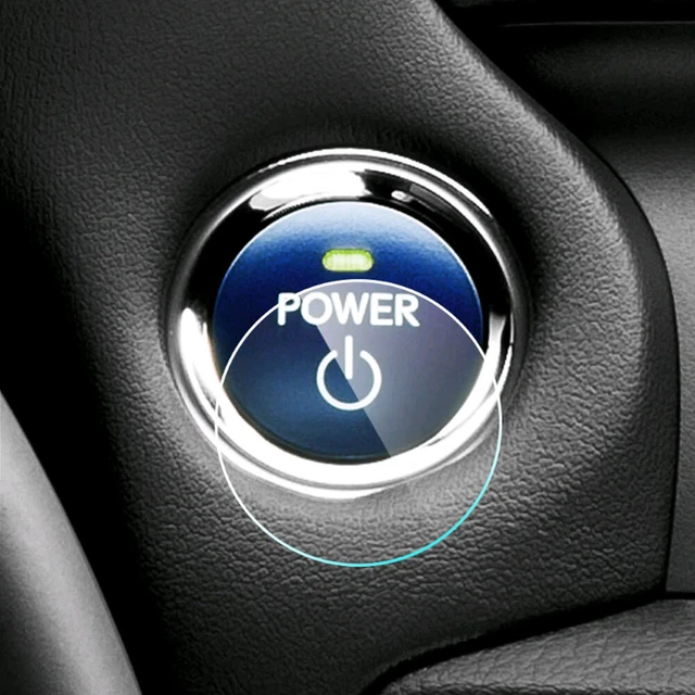 1 x Car Engine Ignition Start Stop Button Protective Film Sticker Accessories