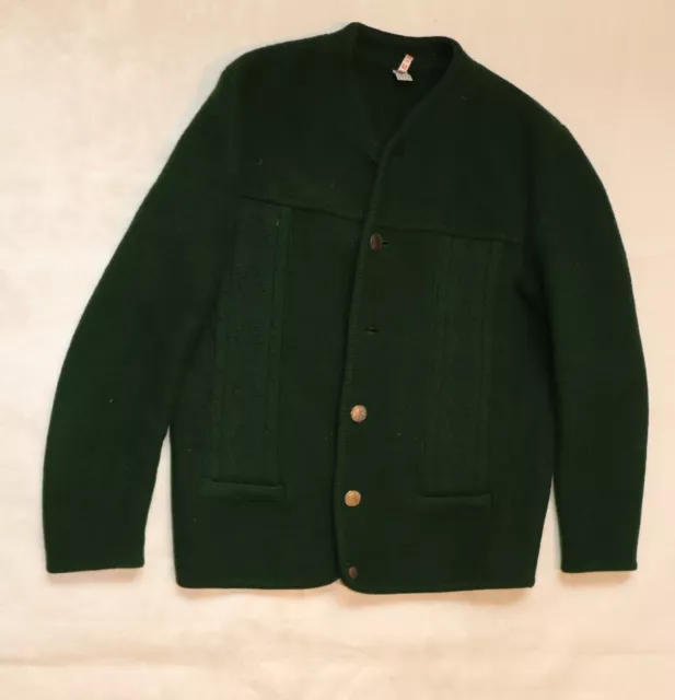 BASTELN!! WALK  ZOPF NATUR WOLLE STRICK TRACHTEN  JACKE WIESN  Gr. 52