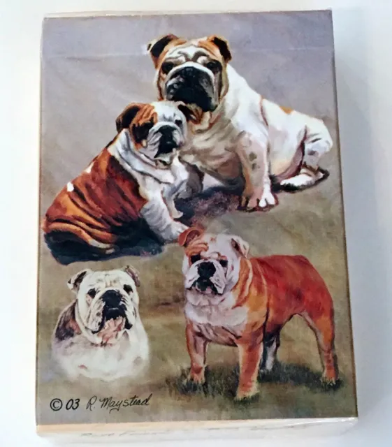 NEW English Bulldogs Standard Size Playing Cards Deck Bully Dog Poker Games Gift