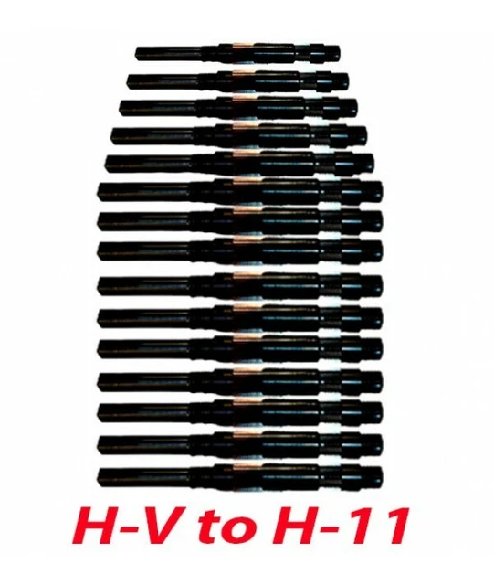 H-V To H-11 Sizes 1/4 -1.1/16 Inch Adjustable Hand Reamer 15 Pcs Set Hq
