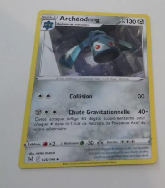 Pokemon Origine Perdue Francaise Card Carte Archeodong 126/196 Vf Fr Jcc Neuf
