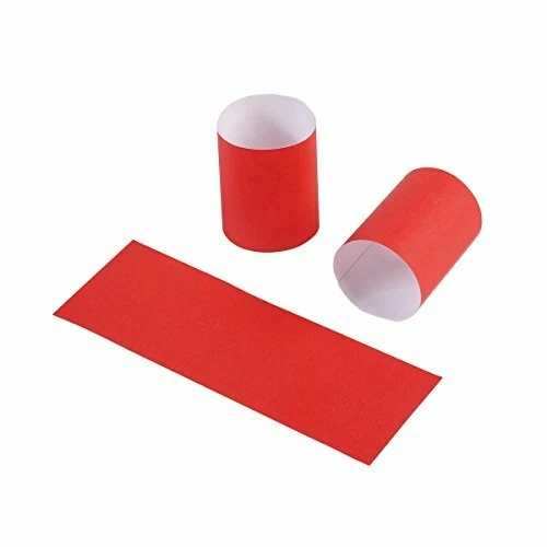 Gmark Paper Napkin Band Box of 500 Red Paper napkin rings self adhesive GM1048A