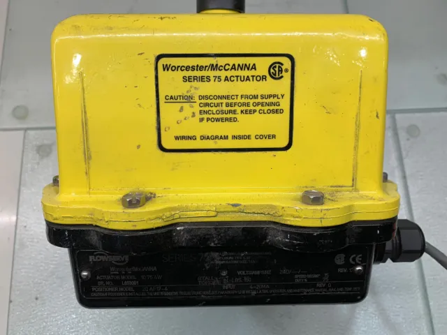 Worcester McCanna Electric Actuator Series 75 Model 10 75 4W 150 in-lbs