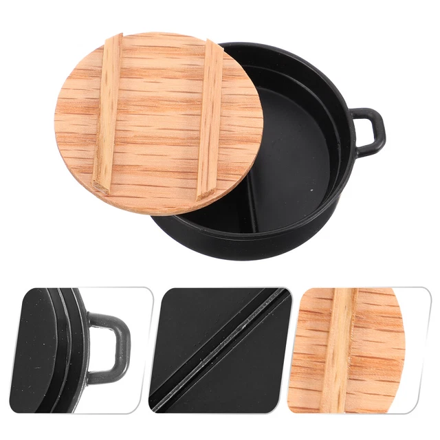Pentola didattica per simulazione ornamento mini cucina pentola decorativa in miniatura per