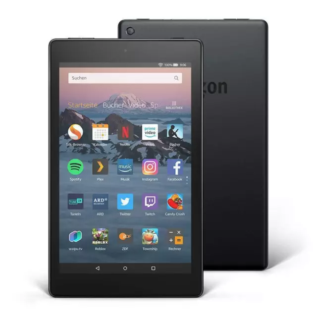 Amazon Fire HD 10 Tablet mit Alexa Hands-free, mit Spezialangeboten, 10" FULL HD