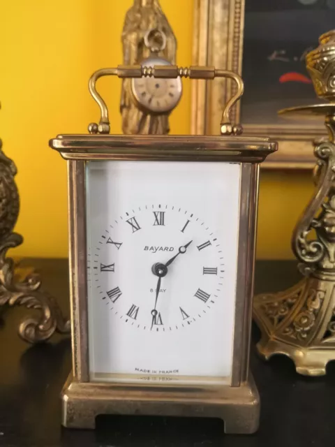 Antique French Bayard 8 Day Carriage Clock By  Duverdrey & Bloguel