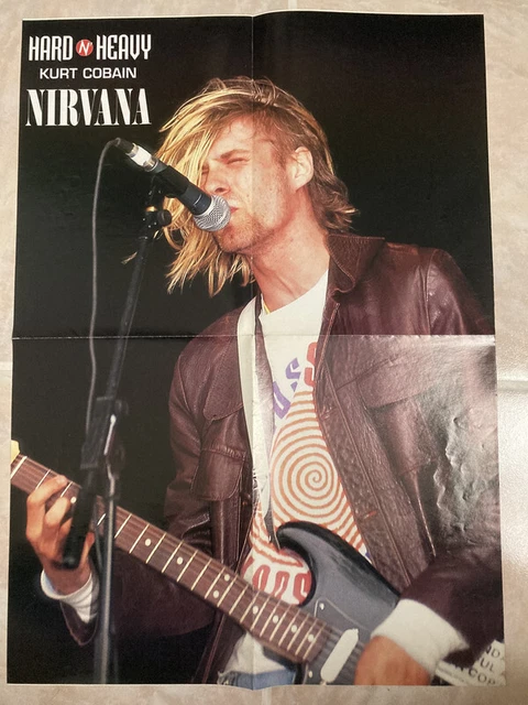 POSTER NIRVANA KURT COBAIN LIVE SEPULTURA MAX CAVALERA 56 x 41 cm (22 x ...
