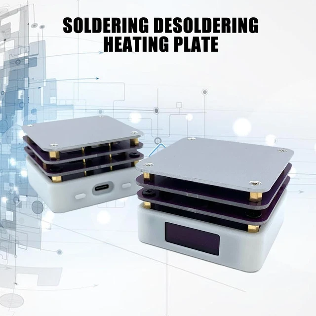 Mini Hot Plate Preheater Heating Station Soldering LCD Digital/ station T4N8