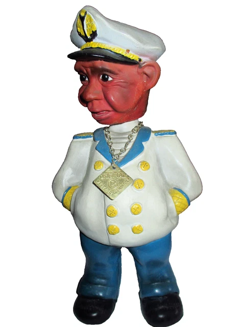 seltener Heyco Wackelkopf Figur Dunkelfarbiger Kapitän, siehe Text & Fotos