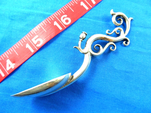 Ornate Pompei Italy Antique 800 Silver Souvenir Spoon, near Naples, Amalfi, Rome