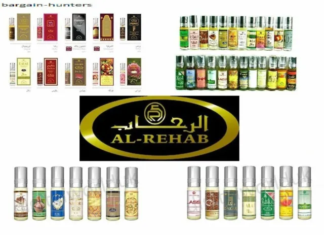 1 x Any Genuine Al Rehab 6ml Attar Oil Perfume Fragrance Roll On Alcohol Free