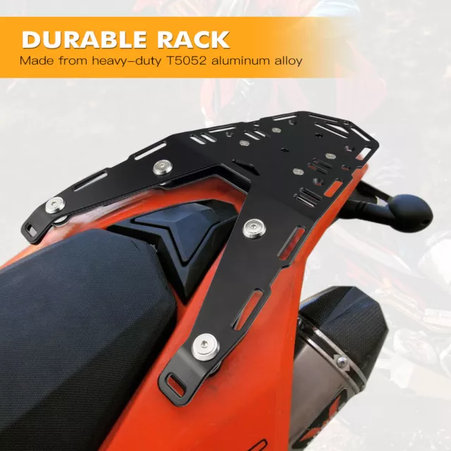 CNC Rear Luggage Pannier Rack Plate Kit For KTM 690 Enduro R 2008-2018