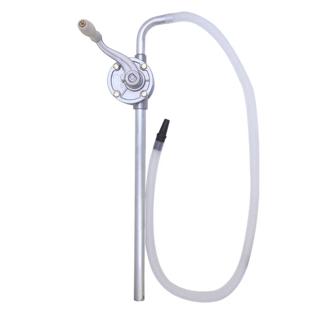 HAND ROTARY BARREL Transfer Drum Syphon Hand Pump Fuel Self Priming Oil