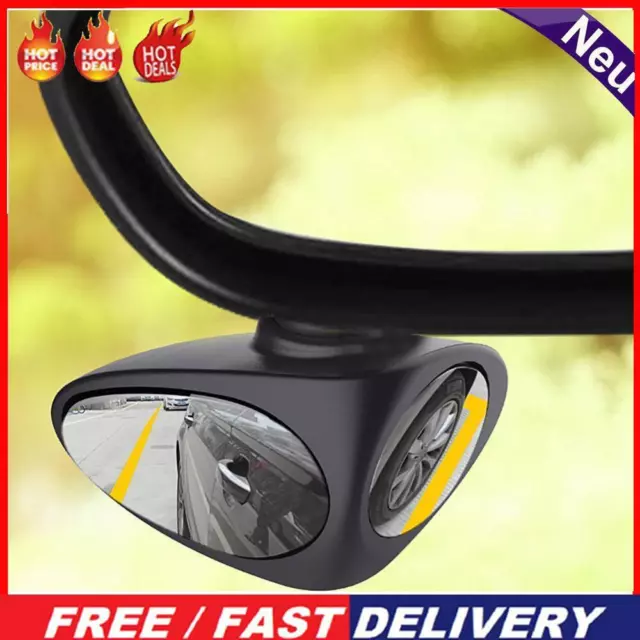 360 Rotation Dual Sided Blind Spot Parking Car Rear View Mirrors (Left)