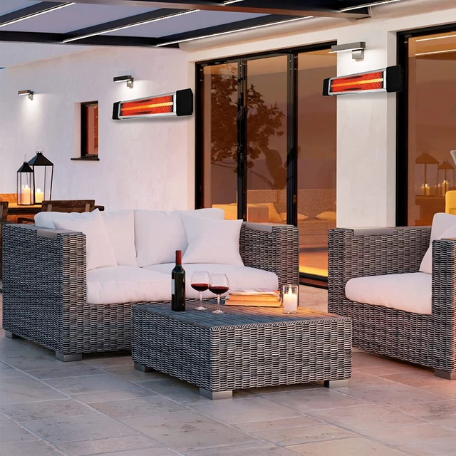 Heizstrahler elektrisch Wand Infrarotstrahler Terrassenstrahler Indoor Outdoor 4