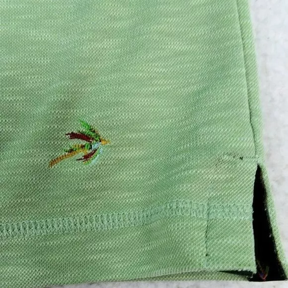 ORVIS TROUT FISHING Lime Green Polo Shirt Medium $35.00 - PicClick