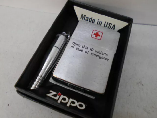 Vintage Zippo 1994 Oil Lighter and Whistle Unused