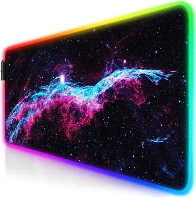 - RGB Tappetino per Mouse da Gioco XXL - Mouse Pad Gaming - 800x300mm - 11 LED C