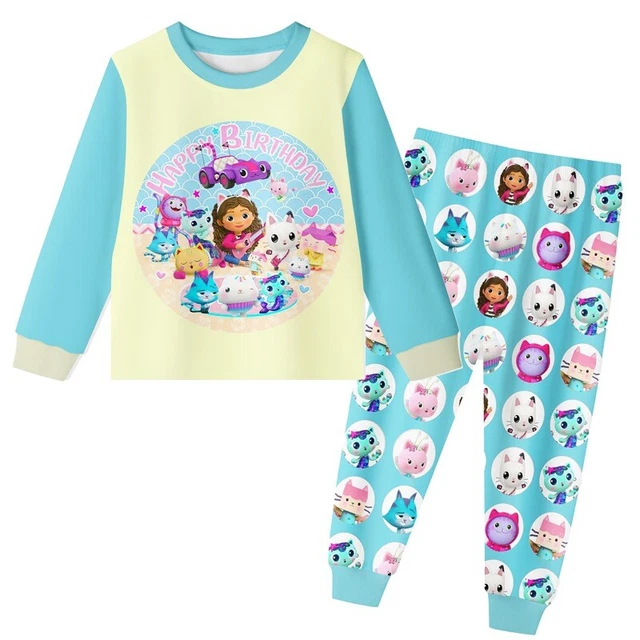Kids Gabby's Dollhouse Top Pants Sleepwear Nightwear Pyjamas Nightie PJ'S Outfit