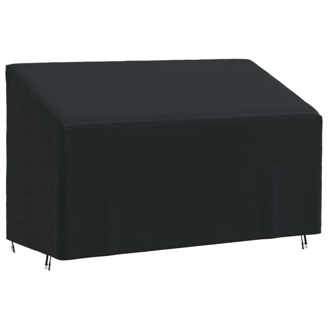 Housse de banc 2 places noir 134x70x65/94 cm oxford 420D vidaXL