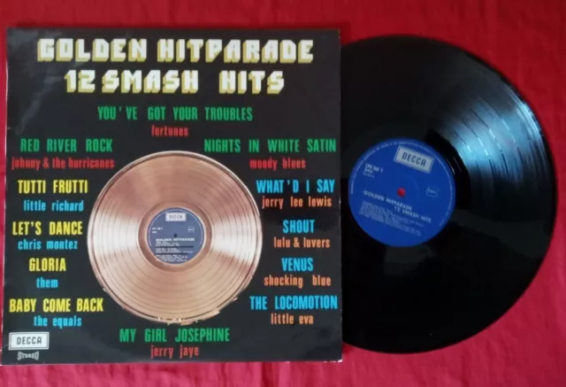 Golden Hitparade " 12 Smash Hits " Vinyl Lp