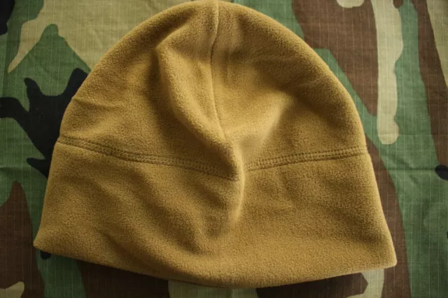 Us Army Gi Cold Foul Weather Winter Combat Ocp Bdu Coyote Brown Fleece Watch Cap