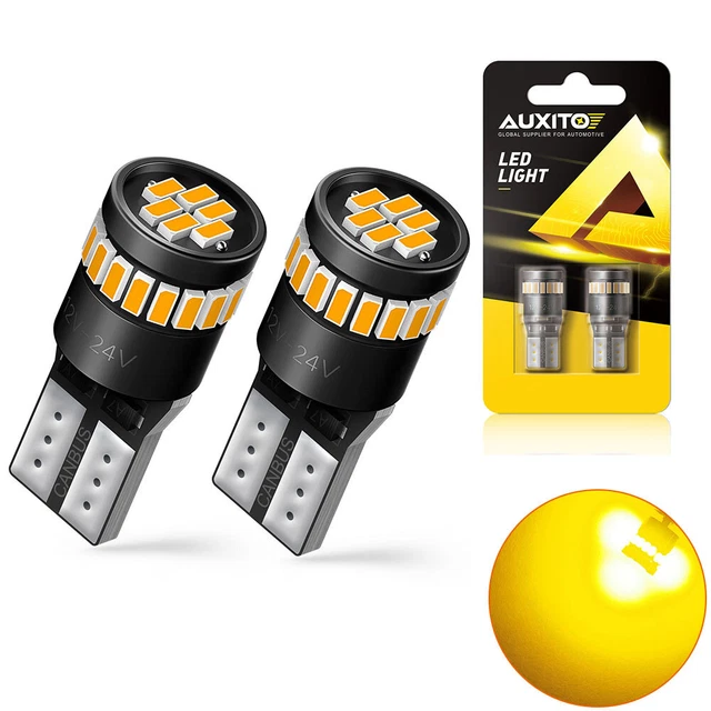 AUXITO 168 194 192 W5W 2825 Canbus T10 Amber LED Interior Map Dome Marker Lights