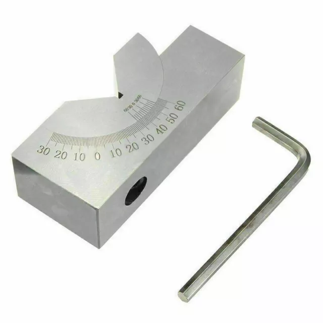 75x25x36 AP30 Stainless Steel Precision Micro Adjustable Angle V Block Milling 3
