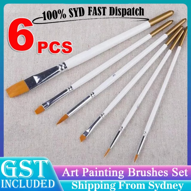 PROFESSIONAL FAN BRUSH for Painting 7pcs Oil Paint Brushes Set with B2Y5  $14.74 - PicClick AU