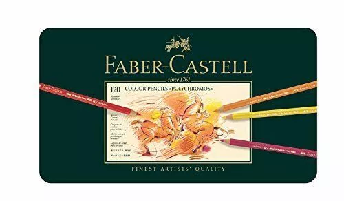 Farber Castel Polychromos Couleur Crayon Set 120 Couleurs Canned 110011 Neuf
