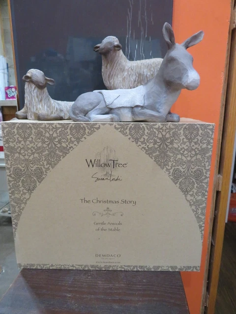 Willow Tree Gentle Animals of The Stable for The Christmas Story, Sculpted -NIB