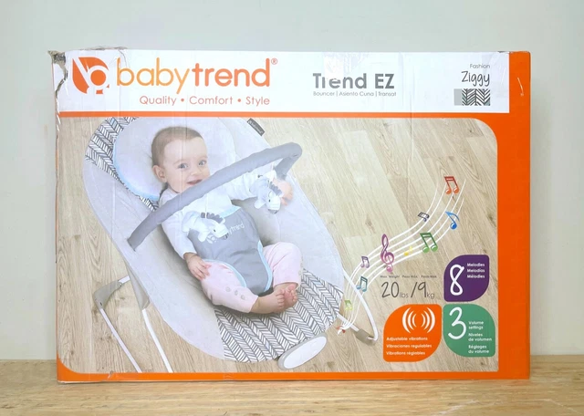 Baby Trend EZ Bouncer Grey Ziggy