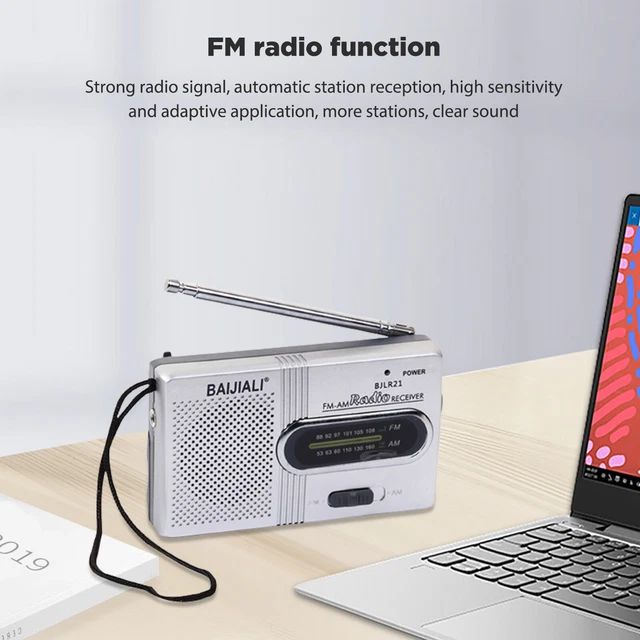 MINI AM/FM RADIO Rechargeable Fullwave Band World Receiver for Morning